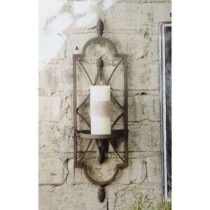 Southern Living at Home One Metal Cordova Candle Sconce Taper Pillar